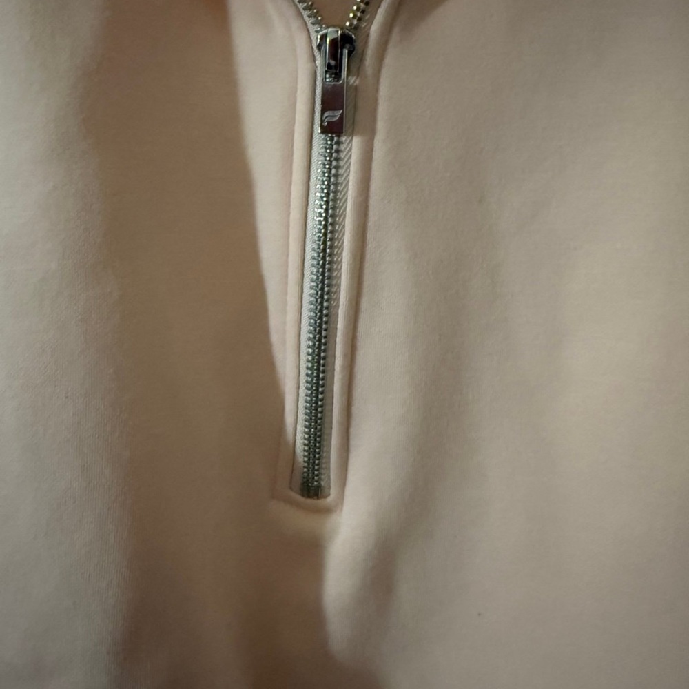 Fabletics Light Pink Half-Zip Sweater - image 3